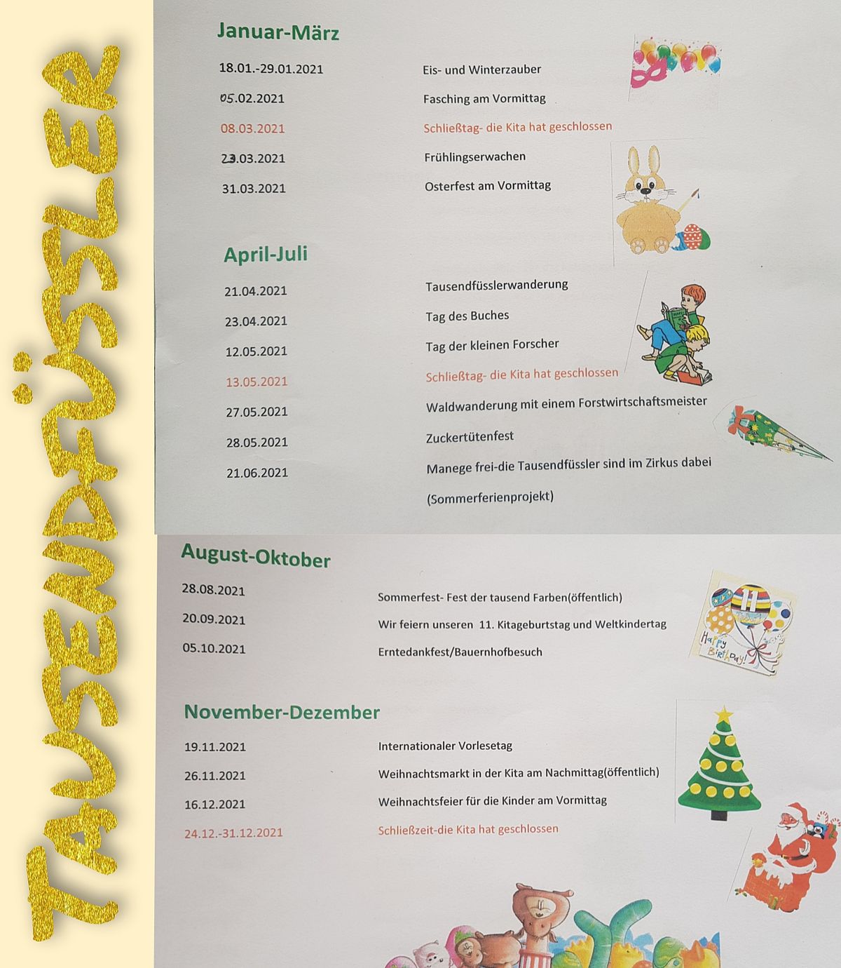 Trotz Corona bieten wir unseren Kindern einen Kitaalltag an, den wir gemeinsam gestalten. Um gemeinsam den Alttag zu entfliehen, setzen wir Höhepunkte, wie zum Beispiel: Projekttage & gruppeninterne Feiern.